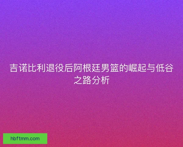 吉诺比利退役后阿根廷男篮的崛起与低谷之路分析